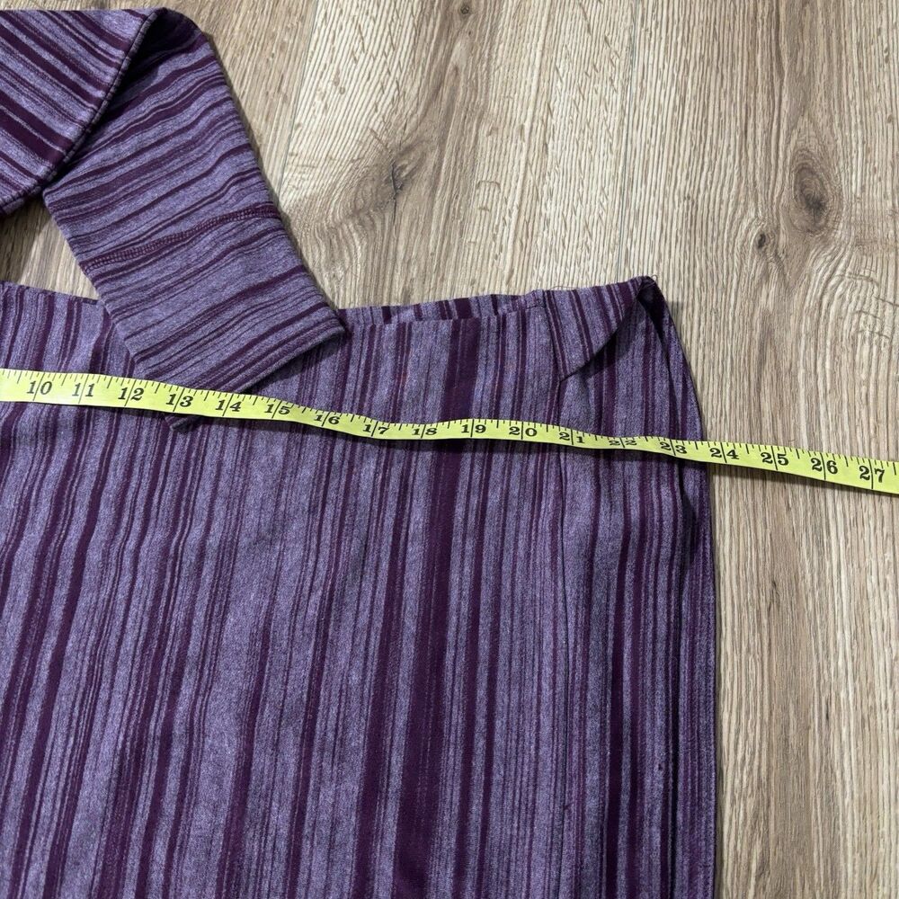 Kuhl Piper Cowl Neck Pullover Women’s Small Striped Purple Long Sleeve Top - Picture 6 of 6